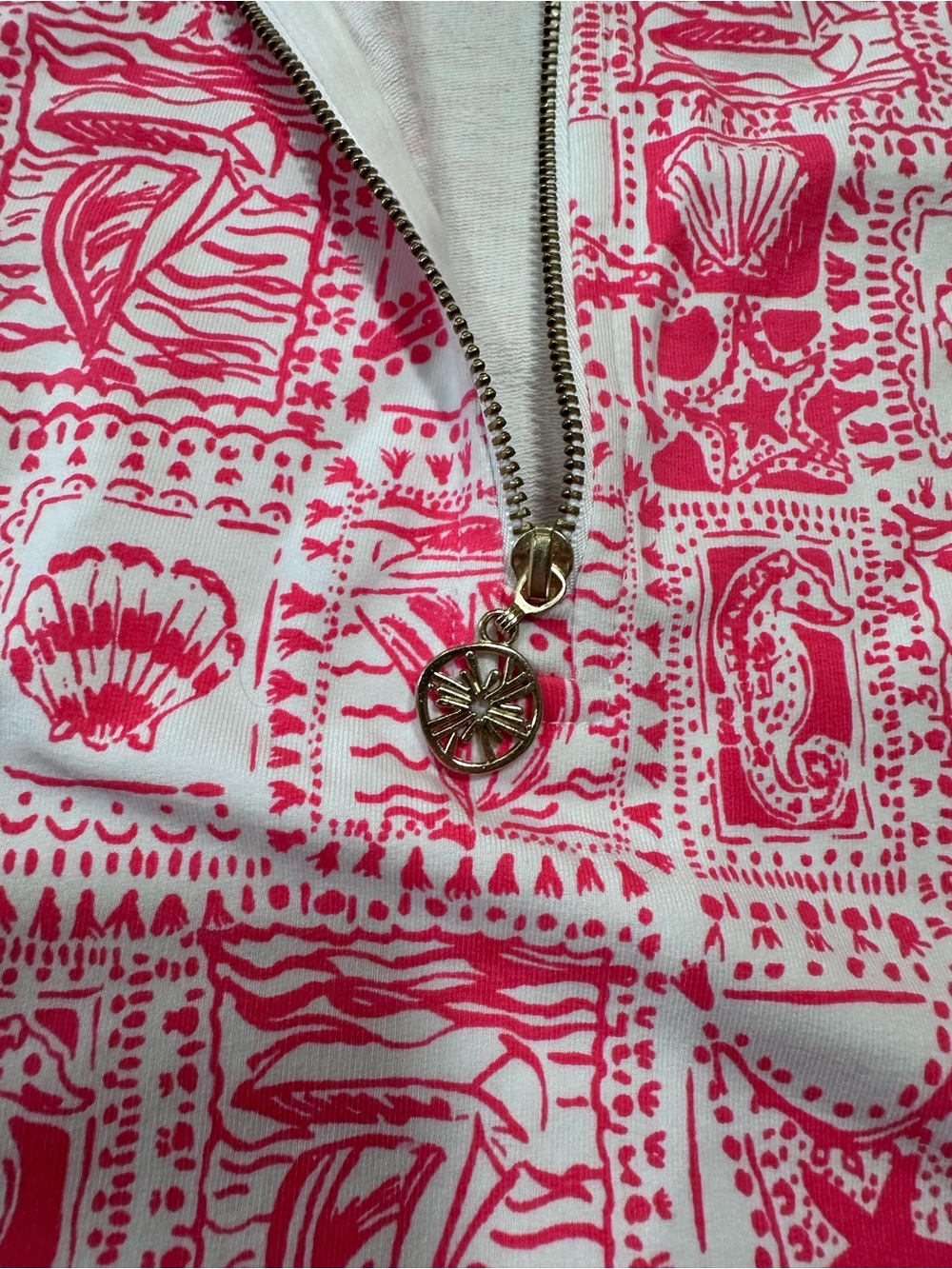 Lilly Pulitzer UPF 50+ Skipper Popover mizner Red Seaside harbor sz xxl - Picture 8 of 8